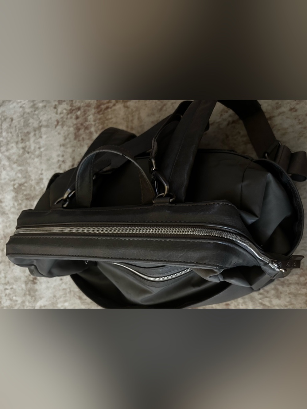 BÉIS Diaper Bag Backpack Gray Large Travel Baby Changing Bag Multi Pocket - Picture 5 of 8